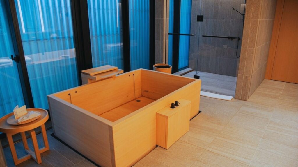 aman-kyoto京都安縵浴室絲柏浴缸