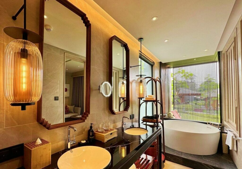 芭堤雅Andaz Pattaya Jomtien Beach 房間浴室都有浴缸